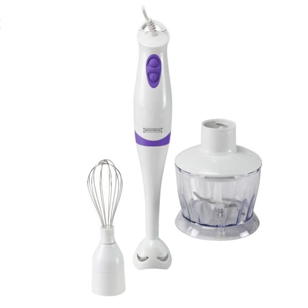 Stavblender med tilbehør - 250 W Vit white