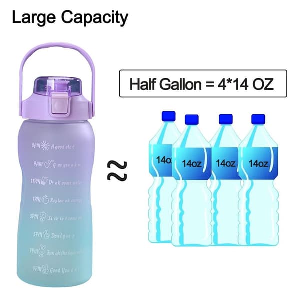 1500 ml gradient lila vattenflaska utomhus KLB