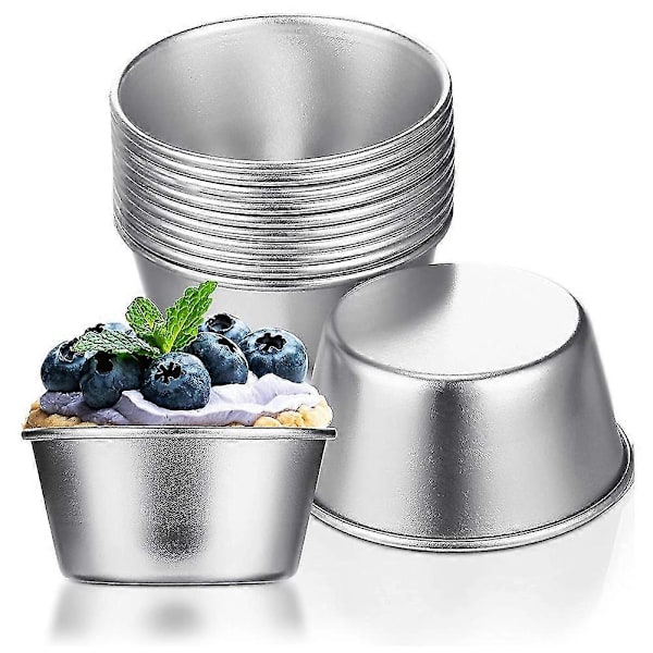 12 individuelle forme buddingforme kopper mini chokolade smelteforme non-stick muffin forme kageform
