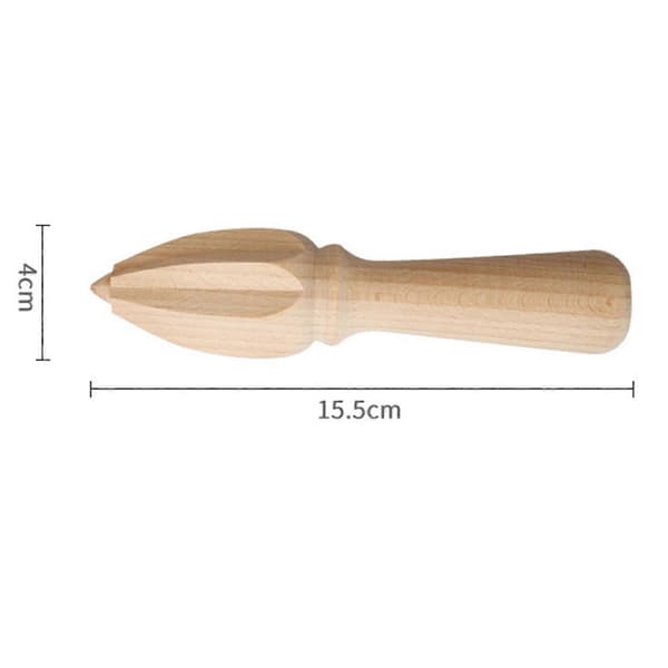2X Beech Lemon Squeezer Manual Solid Wood Lemon Cone Press Orange Lemon Squeezer Lemon Juicer Tool