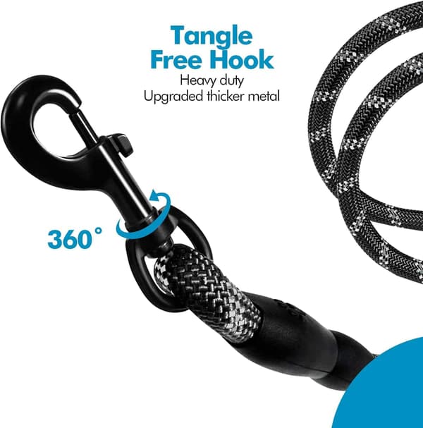 Dog Leash, Dog Training Leash, Padded, Soft Handle, Rope for Puppy