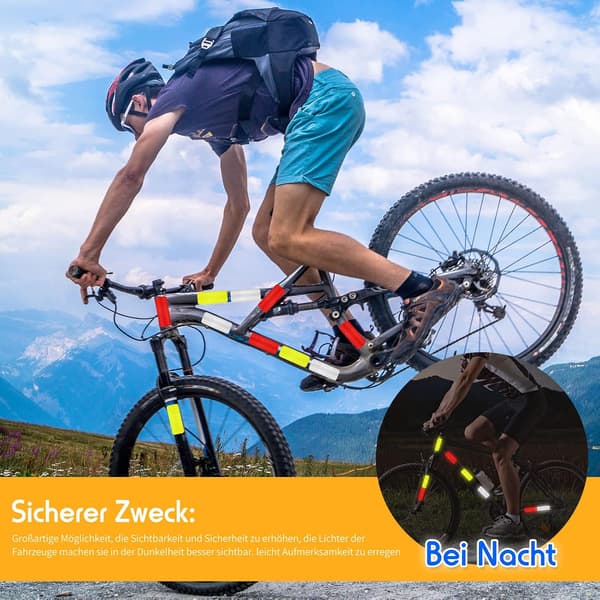 30 stk. reflekterende advarselsmærkater sikkerhedsreflekterende mærkater Ni