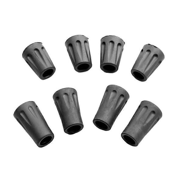 Alpenstock Tip Protection Non-slip Rubber Pole Tips for Hiking 10pcs[DB]