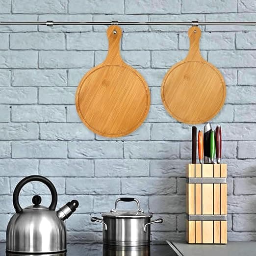 8 & 10 inch Pizza Board Practical Pizza Plate Round Pizza Plate Bamboo