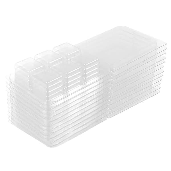 20 stk. gennemsigtige voksforme i plast, holdbare lækagesikre lysforme til DIY aromaterapi og lysfremstilling