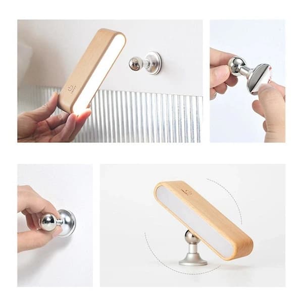 Wall Sconces with Rechargeable Battery, 360° Rotation, Dimmable, Battery Operated Wall Lamp