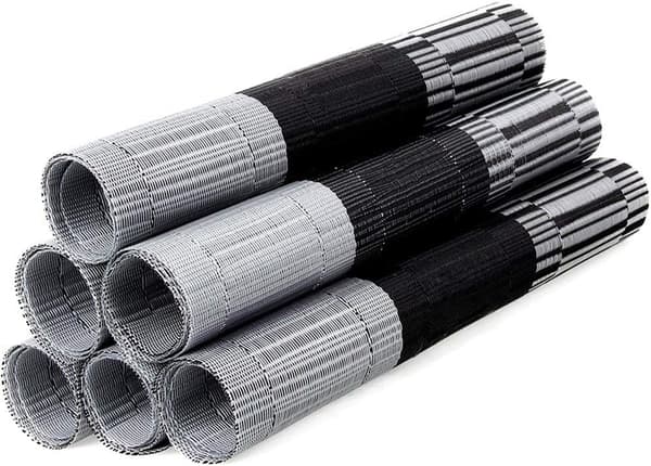 6 stk. Sklisikre PVC-bordbrikker, vaskbare (45x30cm)