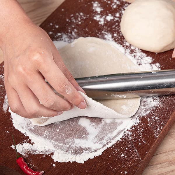 Dejrulle i rustfrit stål, non-stick, professionelt bageværktøj