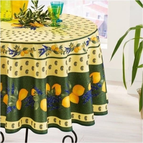Dukar - PROMO LINGE - Provençale Citron - Polyester - 180cm - Grønn Grön