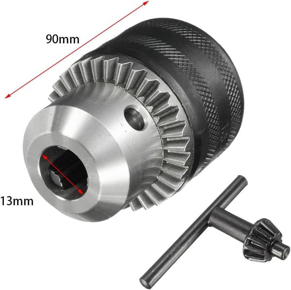 1,5-13 mm Capacity 1/2-20UNF Key Drill Chuck with Hex Shank, 1/2\"