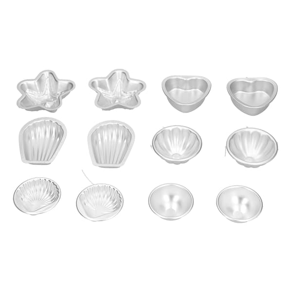 [RM]Aluminiumslegering Kagebageform DIY Badesaltkugleform Sæt 18 Stk