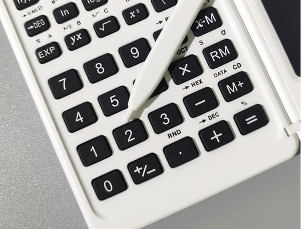 1 stk (batteri ikke inkludert, hvit) Funksjonell Vitenskapelig Kalkulator