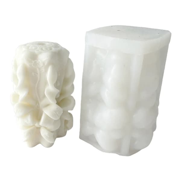 Silikoneforme lysform lysform lysforme cylindrisk aromaterapilys DIY geometrisk
