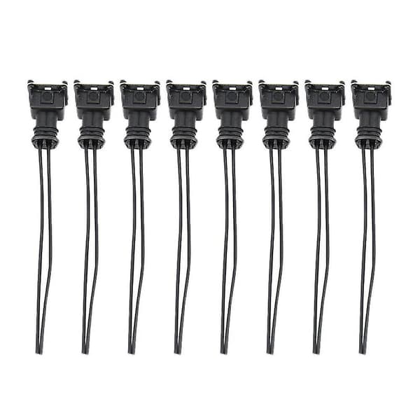 8 st. Bränsleinsprutare Kontaktdon Trådkontakter Klipp för Ev1 Obd1 Pigtail Klipp & Splice db