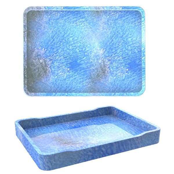 Rektangulær Bakke Epoxy Resin Form Fad Tallerken Silikoneform DIY