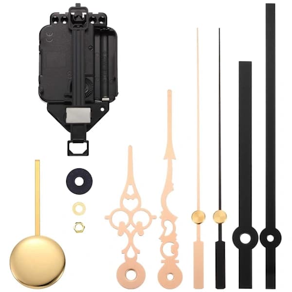2025 Ny Model Quartz Pendul Urværk DIY Kit Med 2 Par Visere Pendul, DIY Mekanisme Pendul