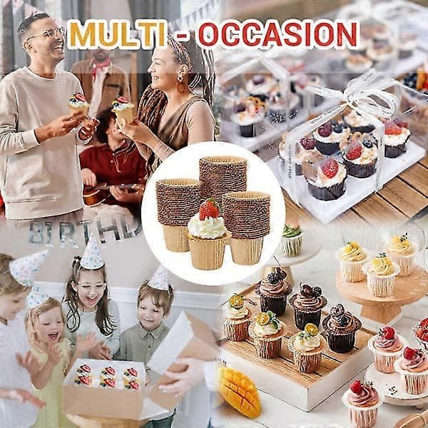90-pack Heavy Duty Natural Paper Muffin and Cupcake Liners