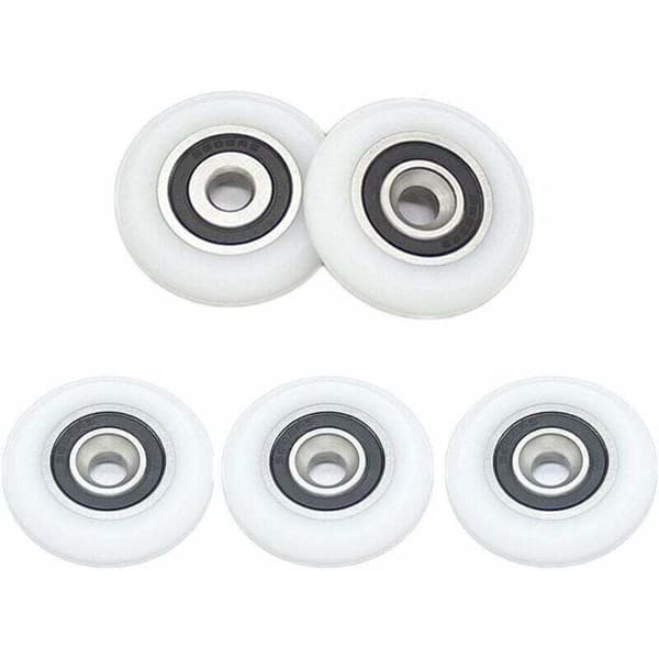 Shower Door Wheels - 25mm Rollers - Shower Enclosure Rollers - With Screws, by DEBUNS