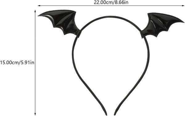 1 sæt søde flagermus til Halloween, børns hårklemmer, Halloween rollespilsfest (sort) Black