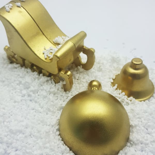 Praline Mold Christmas Sleigh Chocolate Mold - BWB 138 - Special 3 Part Mold