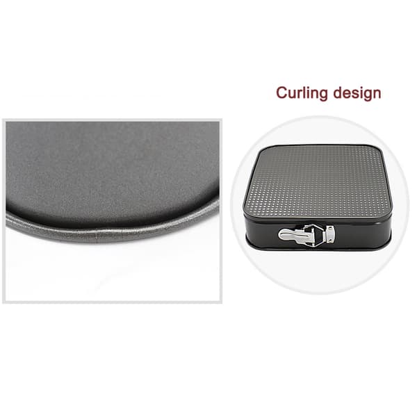 3 stk kakeform hjerteformet rund non-stick med avtakbar bunn kakeform med spenne