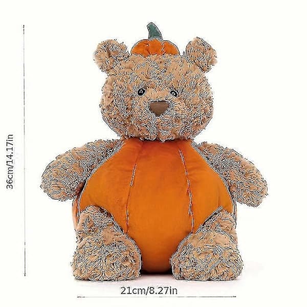 Creative Cute Halloween Pumpkin Bear Plush Toy Doll Children