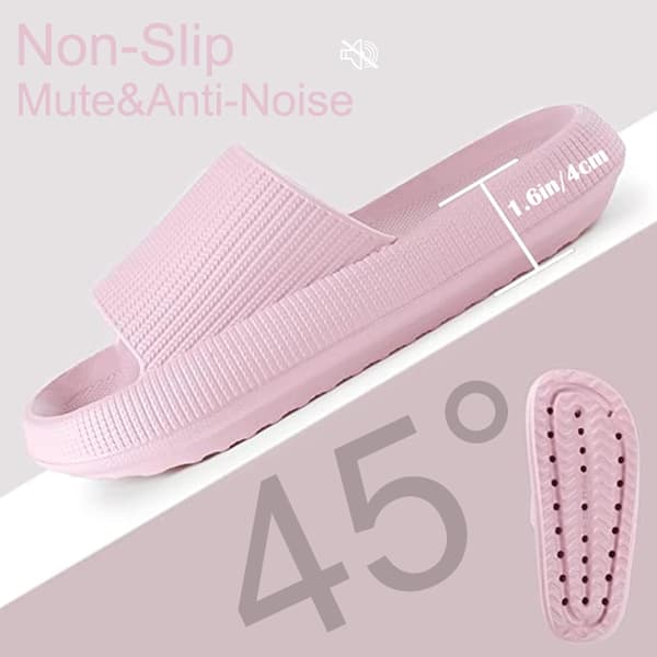 Cloud Sliders Dam Herrtofflor Pooltofflor Sommar Flip Flop Dusch Badrumstofflor Rosa 4/5 UK Pink 4/5 UK