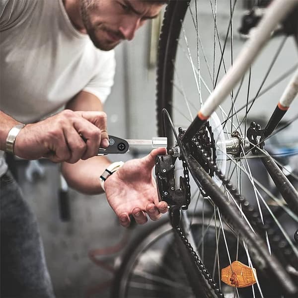 16-in-1 Bicycle Tool - Professional Bicycle Tool Kit - Portable Foldable - Multifunctional Bicycle Repair Kit - Bicycle Equipment Tool ...
