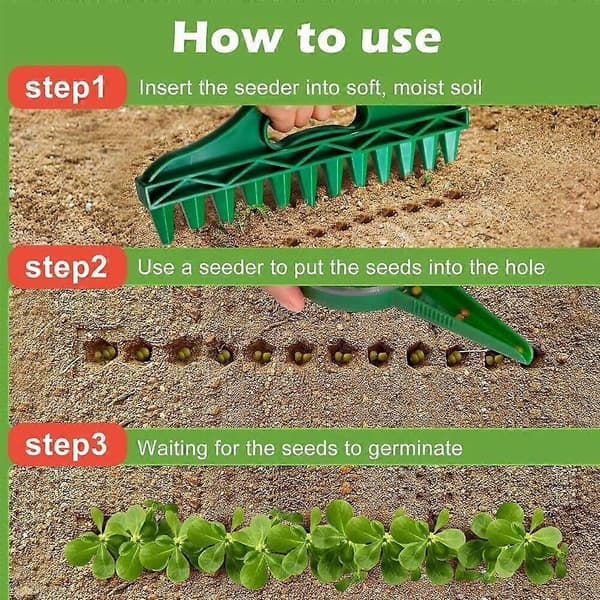 Seed Spreader, 2025 New Seed Sowing Set, Handheld Mini Seed Spreader