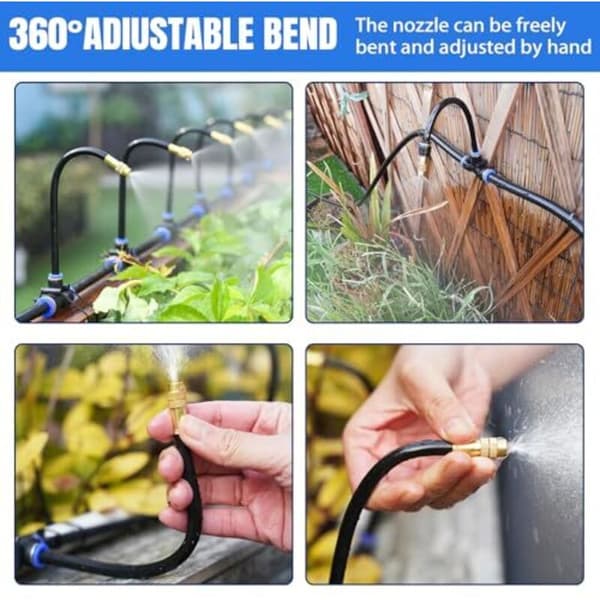 360° Automatic Garden Irrigation System with Adjustable Nozzle for Lawn, Garden