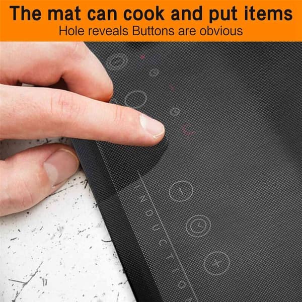 Skyddsmatta för induktionshäll 52 x 78 cm, Magnetisk silikonmatta för induktionshäll, Lockskydd för induktionshäll