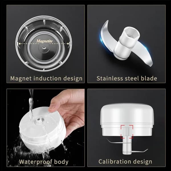 Bærbar USB-drevet foodprocessor, 250 ml