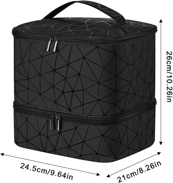 Neglelak-organizer og opbevaring, Neglelak-organizer-etui | 2 sort - Schwarz