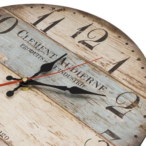 12 \"/30cm Country Style Wall/Kitchen Clock Silent, Non-Ticking (Victor Hugo)