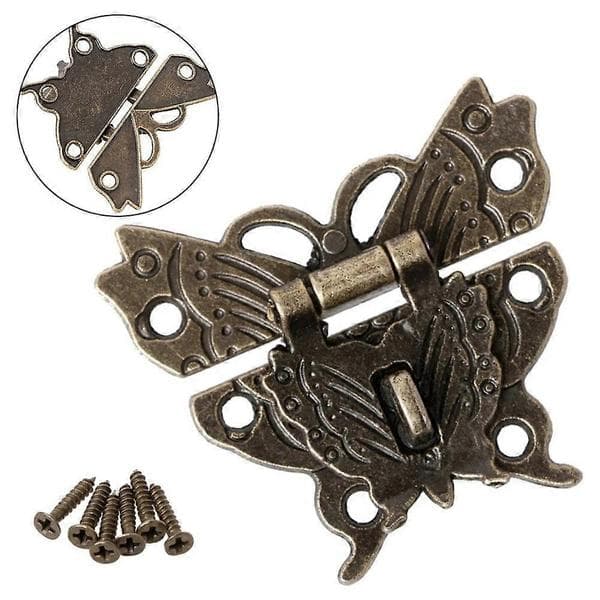 Practical and beautiful vintage style jewelry box with butterfly clasp