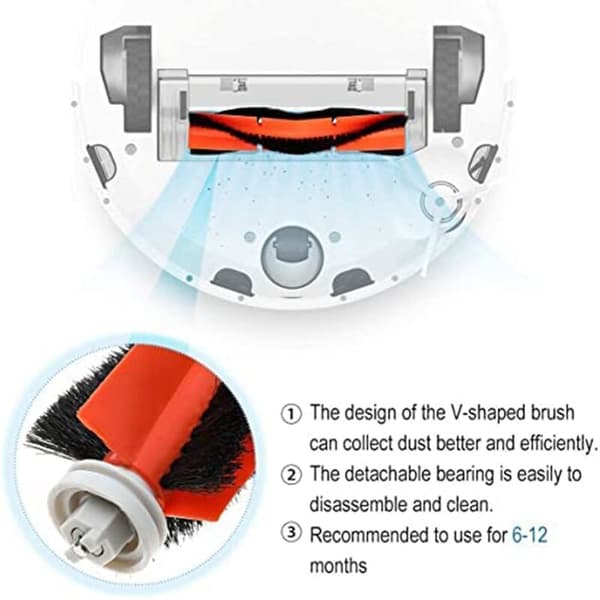 Reservedele til Xiaomi Roborock S50 S55 S6 S5Max 18 dele, tilbehør til Xiaomi Roborock robotstøvsuger