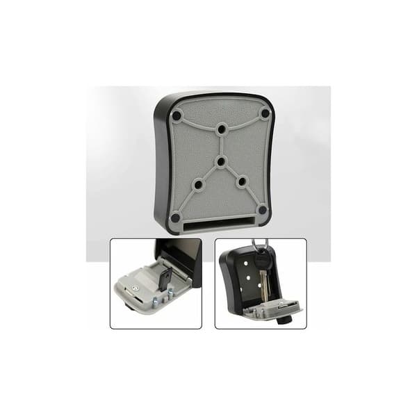Key Cabinet, Security Storage, Combination Lock, Wall Lock, Black-Small, DOPA