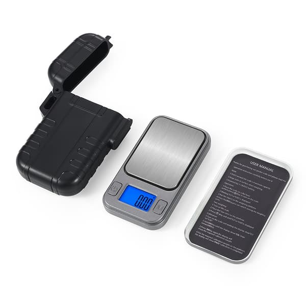 Mini Electronic Lighter-Style Jewelry Scale, 100g/0.01g, Silver & Black 70