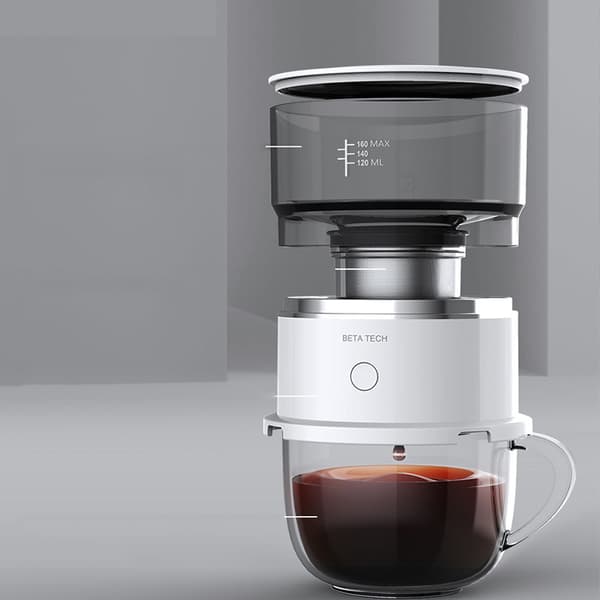Minikaffemaskine, kaffemaskine, kværn, fuldautomatisk manuel