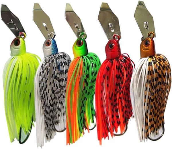 Fiskegrej Spinnfiskelokkemad 5 stykker 12 gram, Sort