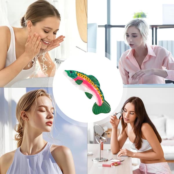 Fisk-hårklämmor för kvinnor 2 st Forellenform halkfri styling Barrette -