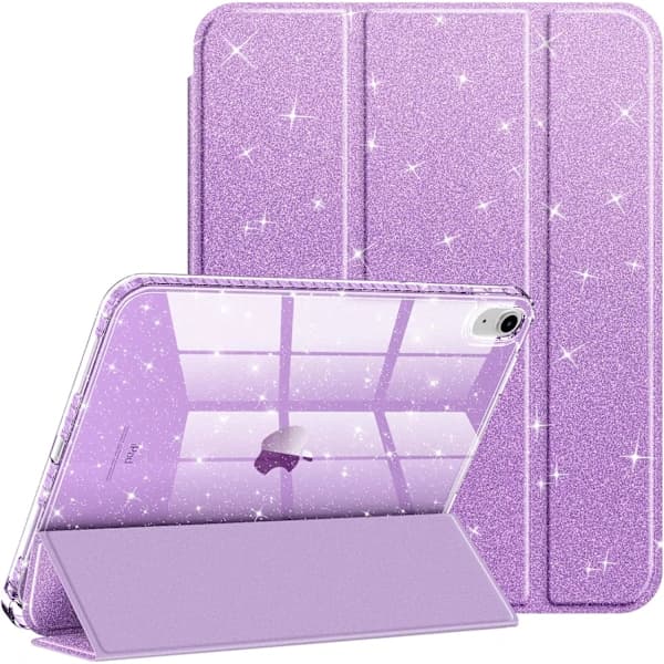 Glitterfodral til iPad 11 (2025) & 10. generation (2022) - Lilla Glitter [JSR]