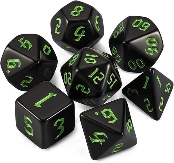 DND Terningesæt - D&D Polyhedrale Terninger (7 stk) til Dungeons and Dragons