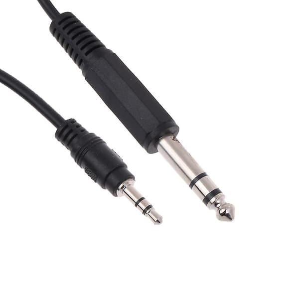 Aux-kabel 1,8 m 1/4\" til 1/8\" tilslutningskabel til effektforstærker equalizer-