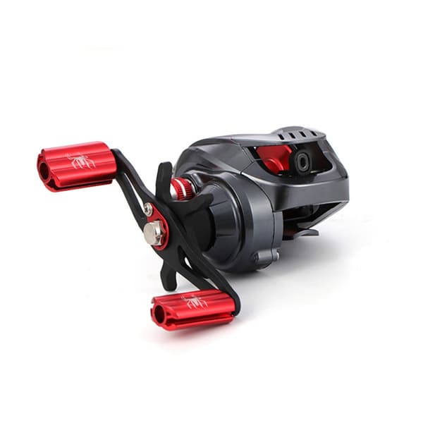 Spider Right-Handed Waterdrop Baitcasting Reel with Deep Spool and Micro Spool, 7.2:1 Gear Ratio, Double Brake, and SV Spool