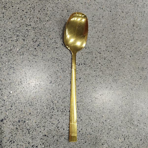 Creative Long Handle Wall Hanging Spoon Stainless Steel Dessert Gold