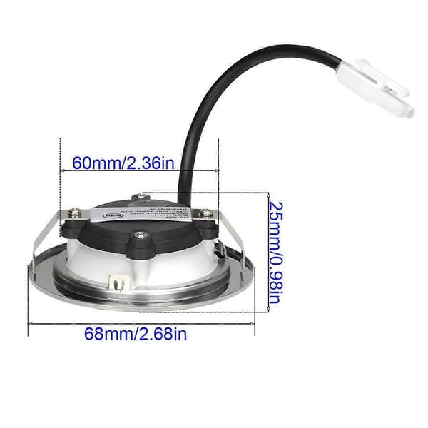 2-pak Emhættelampe 1.5W 230V 68mm Emhættelampe Ventilatorlampe Røgventilationslampe Extr-Perfet