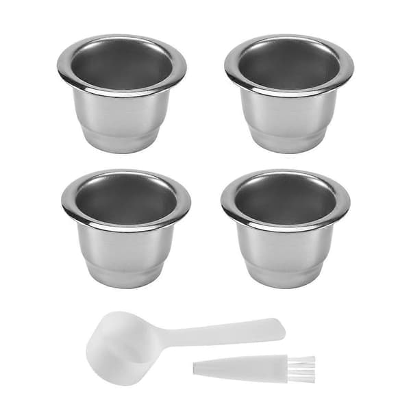 st Rustfrie Påfyllbare Kaffekapsler for Nespresso Kaffefilter Gjenbrukbar Kaffekapsel