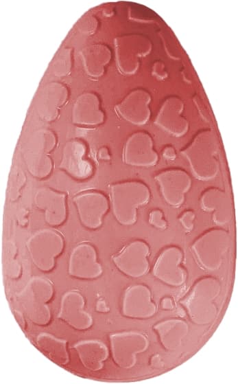 Pralinform Egg Hjerter 250g - Sjokoladeform - BWB 9336 - Spesiell 3-delt form