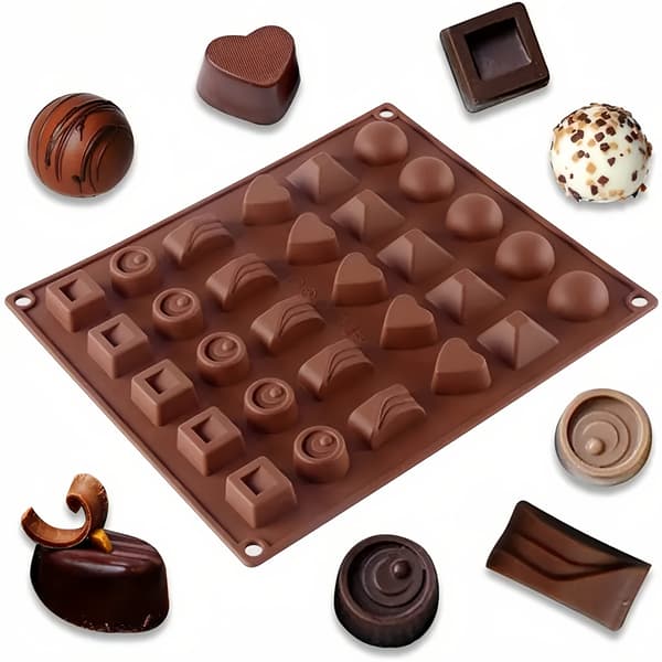 Silikone Chokoladeform 6-i-1 Praline Bageform